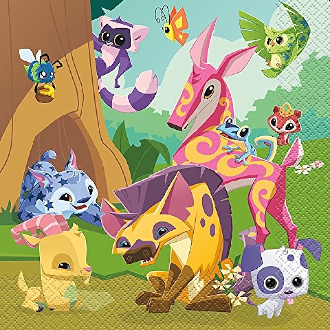 59352 ANIMAL JAM LUNCH NAPKINS | DISPOSABLE | PAPER | 16 PCS - Image 1